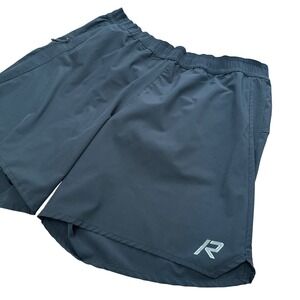 Rukka Running Shorts Mens Large L Black Athletic Training Performance 11" Inseam